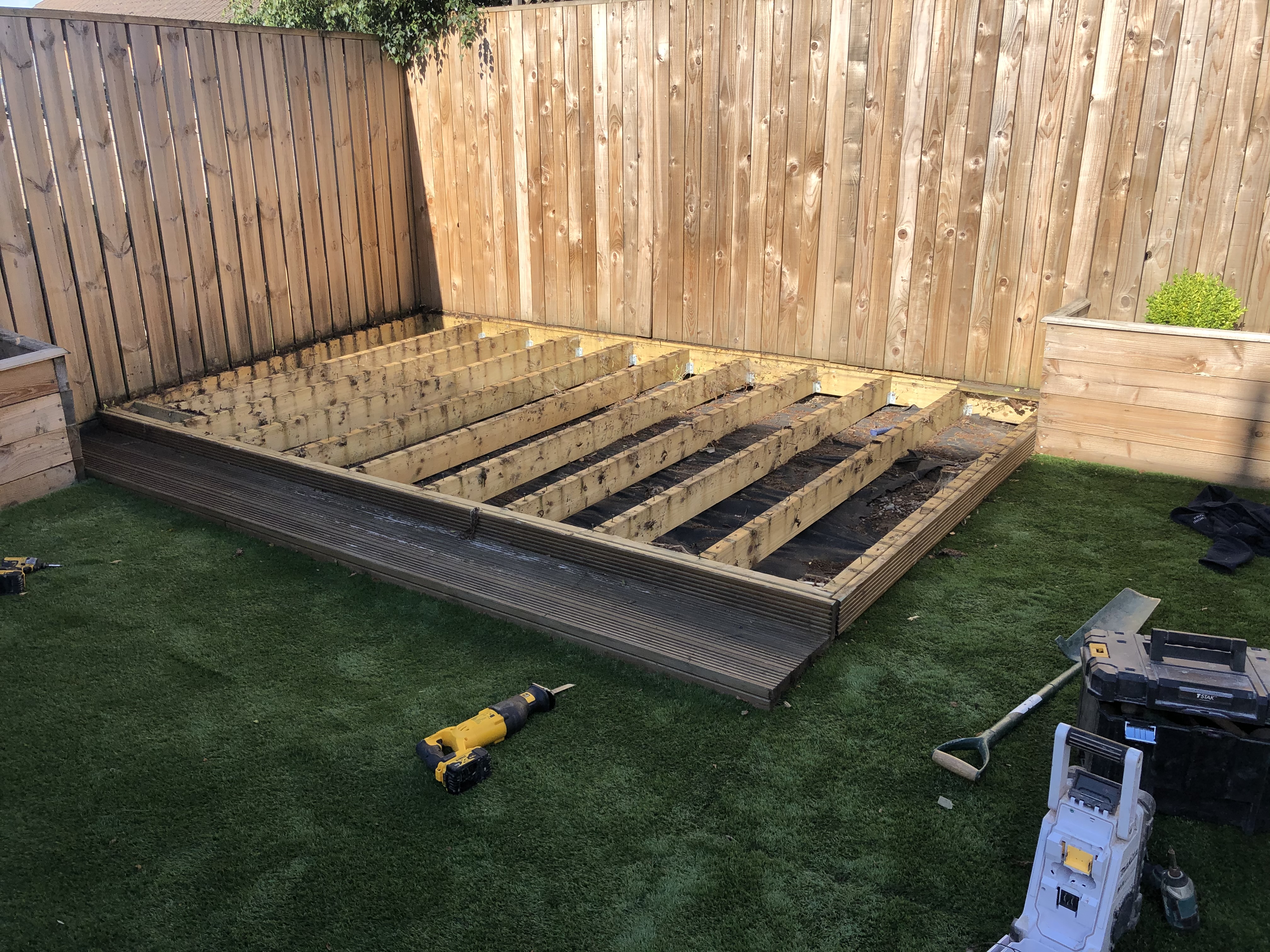 Garden before transformation